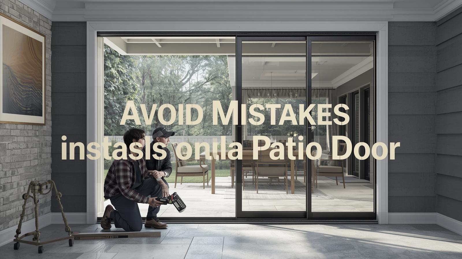 Top Mistakes to Avoid During Sliding Patio Door Installation